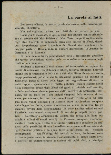 La ignorata tragedia di un popolo / [Comitato fiorentino pro ebrei oppressi]